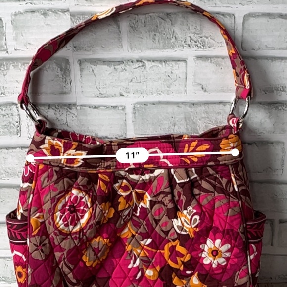 VERA BRADLEY RED PURPLE ORANGE PURSE SHOULDER BAG - Picture 5 of 7